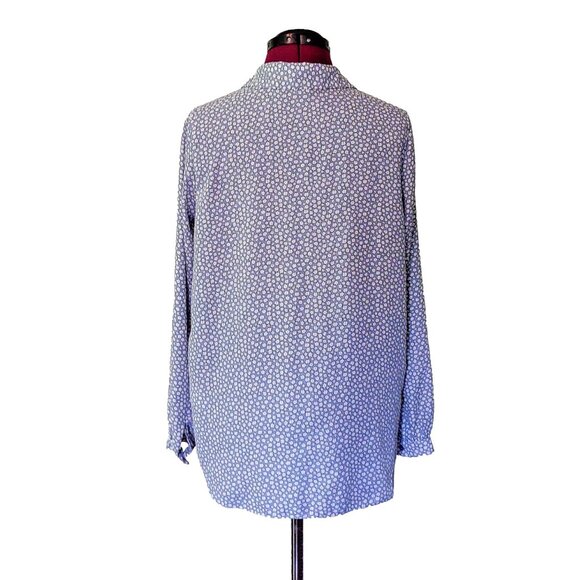 Primark Button Down Shirt Multicolor Womens Size 6 Floral Pleated - Picture 2 of 7